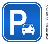 Car parking sign, vector illustration
