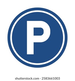 car parking sign vector illustration. traffic and transportation element graphic. car parking symbol