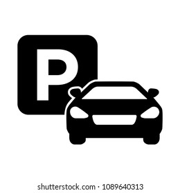 Car Parking Sign Vehicles Transparent Stock Vector (Royalty Free ...