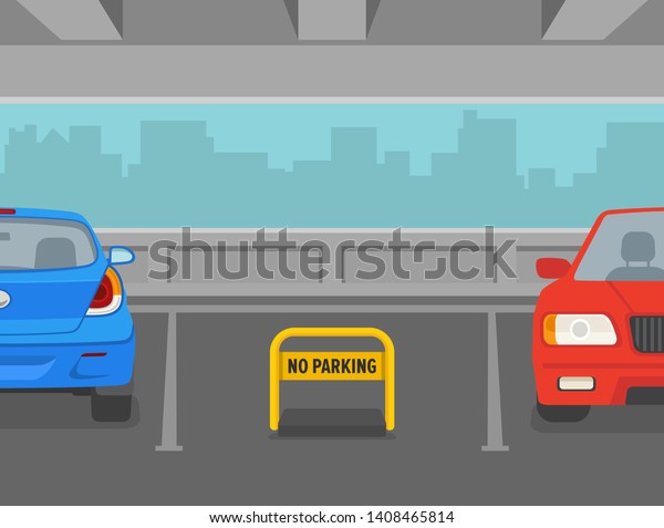 Car Parking Space Locker Indoor Parking Stock Vector (Royalty Free ...