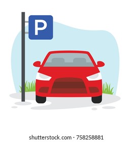Car Parking Technology Business illustration