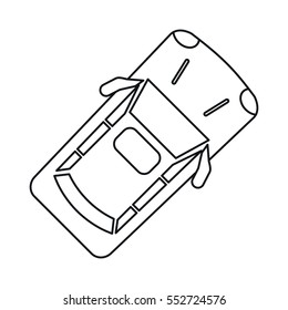 car parking top view linear