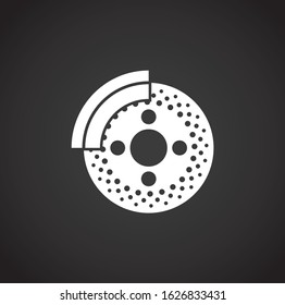 Car part icon on background for graphic and web design. Creative illustration concept symbol for web or mobile app.