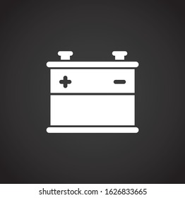 Car part icon on background for graphic and web design. Creative illustration concept symbol for web or mobile app.