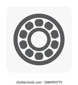 Car part and tool icon on white.