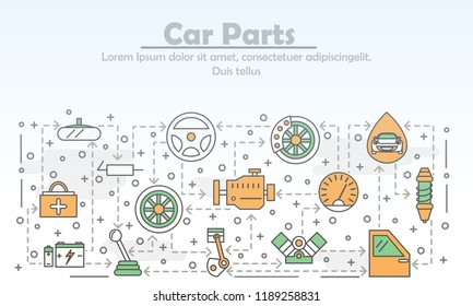 Images, photos et images vectorielles de stock de Car Spare Parts