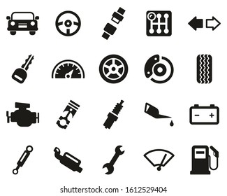 Car Or Car Parts Black & White Set Big