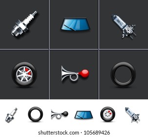 Car parts icons 1