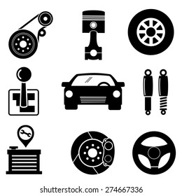 2,644 Car body parts icon Images, Stock Photos & Vectors | Shutterstock