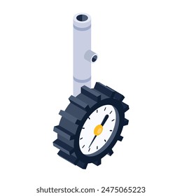  Car Parts Isometric Style Icons
