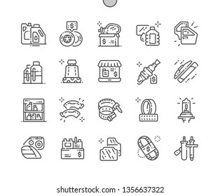 Car parts shop Well-crafted Pixel Perfect Vector Thin Line Icons 30 2x Grid for Web Graphics and Apps. Simple Minimal Pictogram