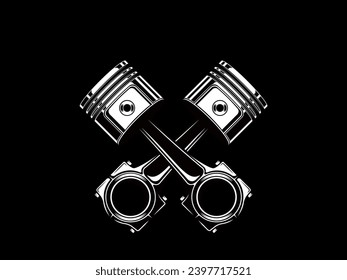 Car Parts Technical Drawing, automobile car machine engine 3D vector. car service elements isolated on white and black background.