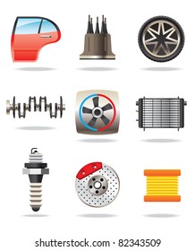 car parts - vector illustration
