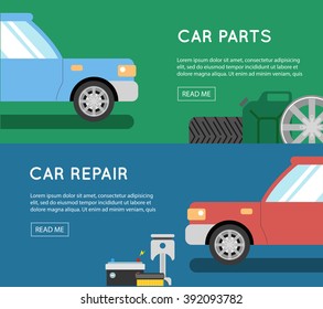 Car Parts Vector Set Car Service Stock Vector (Royalty Free) 392093782 ...