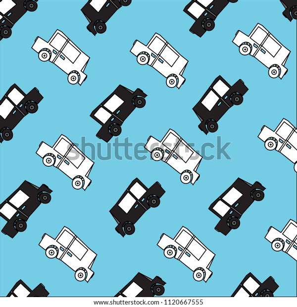 Car
pattern background. Draw from the mind of the
child