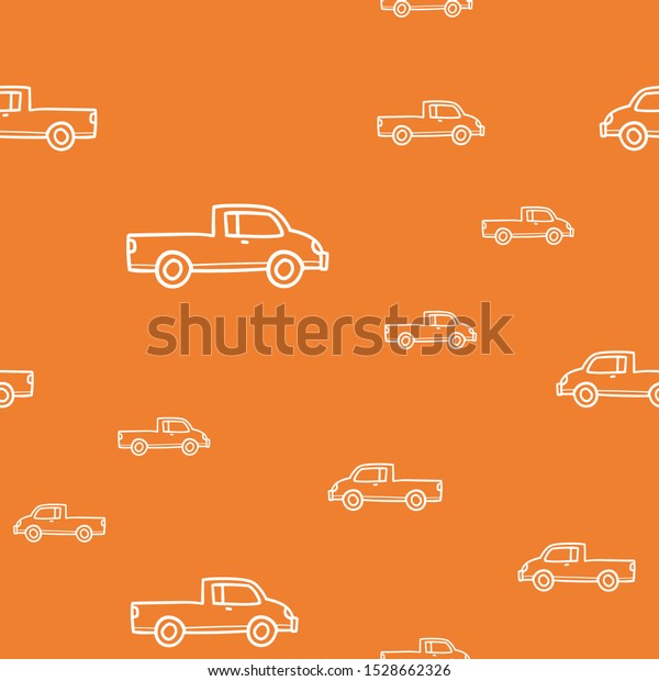 Car
pattern with creative color for background and
print.