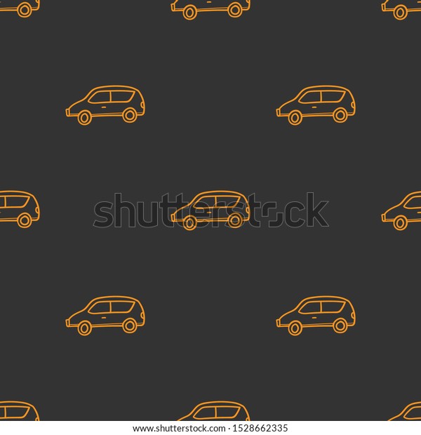 Car
pattern with creative color for background and
print.