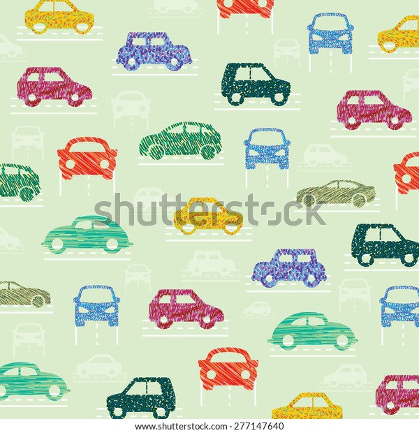 Car pattern. Vector\
illustration