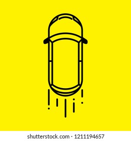 Car peak image vector icon