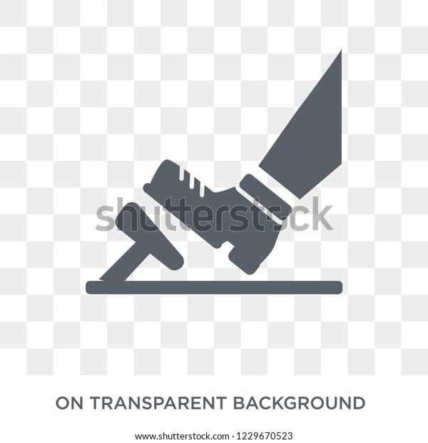car pedal icon. car pedal design concept from\
Car parts collection. Simple element vector illustration on\
transparent background.