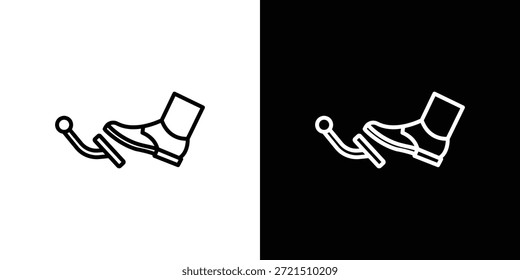 car pedal icon logo element. Vector illustration. EPS10