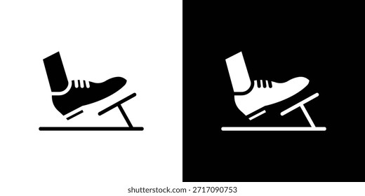 coche pedal icono conjunto Vector Diseño para el concepto móvil y el Diseño web.