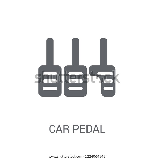 car pedal icon. Trendy car pedal logo\
concept on white background from car parts collection. Suitable for\
use on web apps, mobile apps and print\
media.