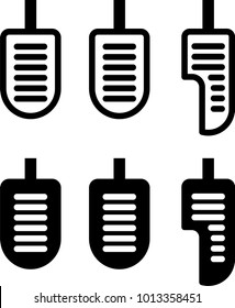 Car Pedal Icon Vector Art Illustration