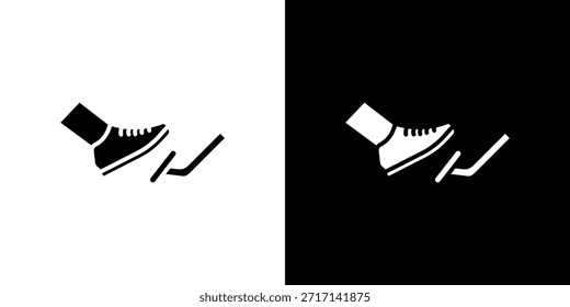 Fahrzeugpedal-Symbol, Vektordesign-Element, Vektor eps 10
