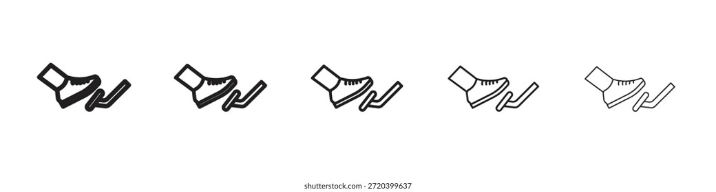 Icono de pedal de coche Vector elemento de diseño Vector EPS 10