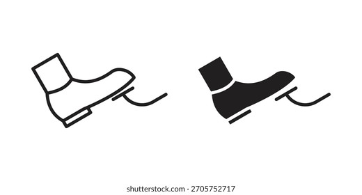 Vector de icono de pedal de coche elemento de diseño aislado. EPS10