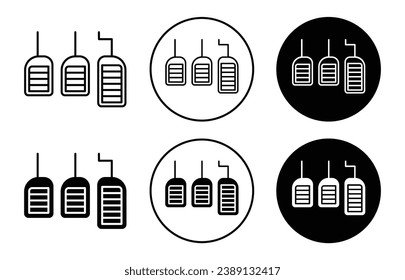 car pedal vector icon illustration set