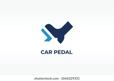 CAR PEDAL vector, icon or logo sign isolated symbol illustration