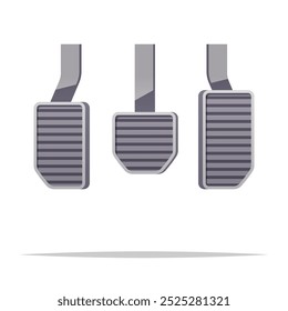 Car pedal vector isolated illustration
