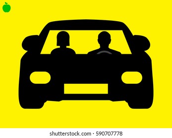 car, people icon vector illustration eps10