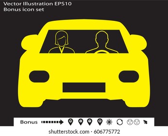 car, people, icon vector illustration eps10