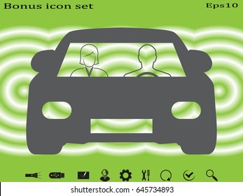 car, people, icon vector illustration eps10