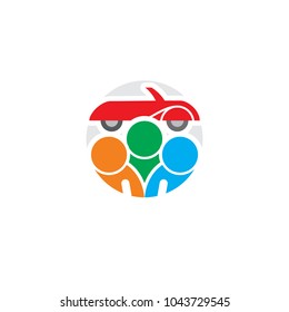Car People Logo Icon Design