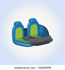 Car perfomance tuning vector icon or illustration