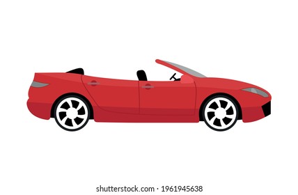 A car. Personal vehicle. Transport. Colored vector stritting in flat style.