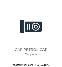 Car petrol cap icon vector. Trendy flat car petrol cap icon from car parts collection isolated on white background. Vector illustration can be used for web and mobile graphic design, logo, eps10