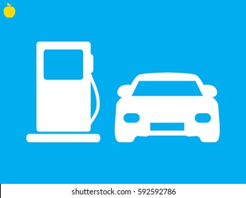 car, petrol, icon, vector illustration eps10