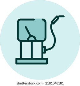 Car petrol, illustration, vector on a white background.