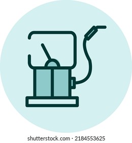 Car petrol, illustration, vector on a white background.