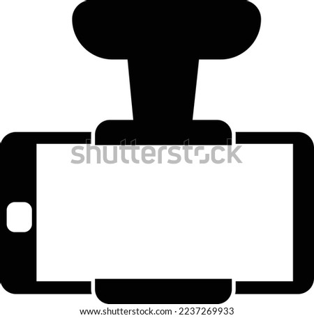 Car phone data charger holder icon. Car phone holder sign. flat style. 