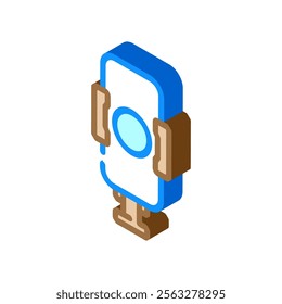 car phone mount accessory isometric icon vector. car phone mount accessory sign. isolated symbol illustration