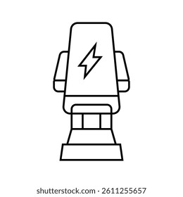 car phone mount accessory line icon vector. car phone mount accessory sign. isolated contour symbol black illustration