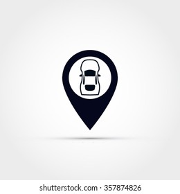 Car pin icon