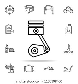 car piston icon. Cars service and repair parts icons universal set for web and mobile on colored background