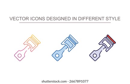 Car Piston icon design with white background stock illustration